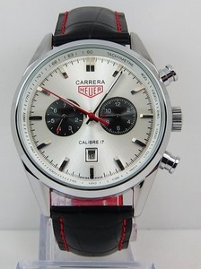 Copy Watches Tag Heuer Carrera Calibre 17 Automatic Chronograph Jack Heuer Edition White